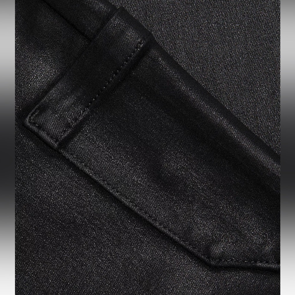 Paige Jolie Coated Straight-Leg Crop Pants size 30 - Picture 7 of 16